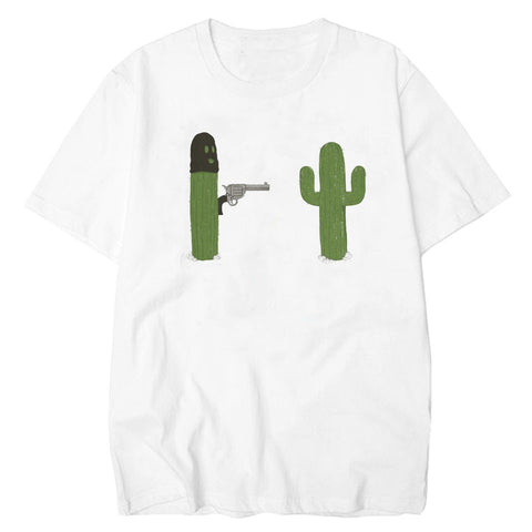 Cactus with Gun Men Tshirt