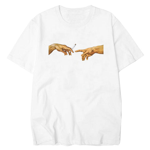 Two hands and cigarette Men Tshirt